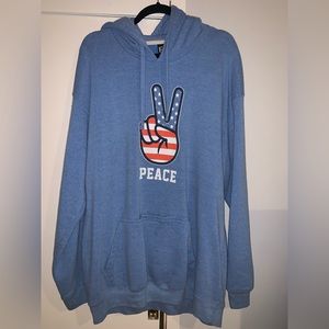 PATRIOTIC PEACE HOODIE